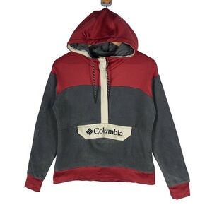 Columbia Exploration Fleece Anorak City Grey/ Daredevil  Columbia Sport Hoodie.